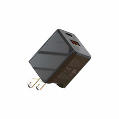 BEWCA20WBB Wall Charger Dual USB-C 20W PD and USB-A Bulk Black