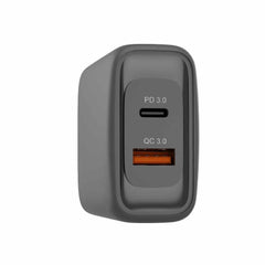 BEWCCS45WB Wall Charger Dual USB-C 45W PD and USB-A Black