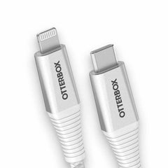 OtterBox Premium Pro Wall Charger 30W USB-C GaN with USB-C to Lightning Cable 6ft Lunar Light (White)