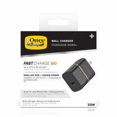 7881024 Premium Wall Charger USB-C PD GaN 30W Black Shimmer