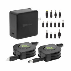 ETCHGNBC65U Charger 65W with 14 Tips + 6 inch USB-C Cable Black