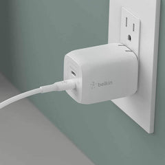 WCH013dqWH 65W Dual USB-C Wall Charger White