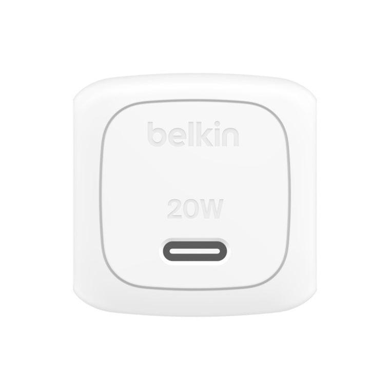 Belkin 20W USB-C Cube Wall Charger With PPS White