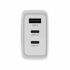 BEWCCS65W3PW Wall Charger 3 Port 65W PD 2 USB-C & USB-A White