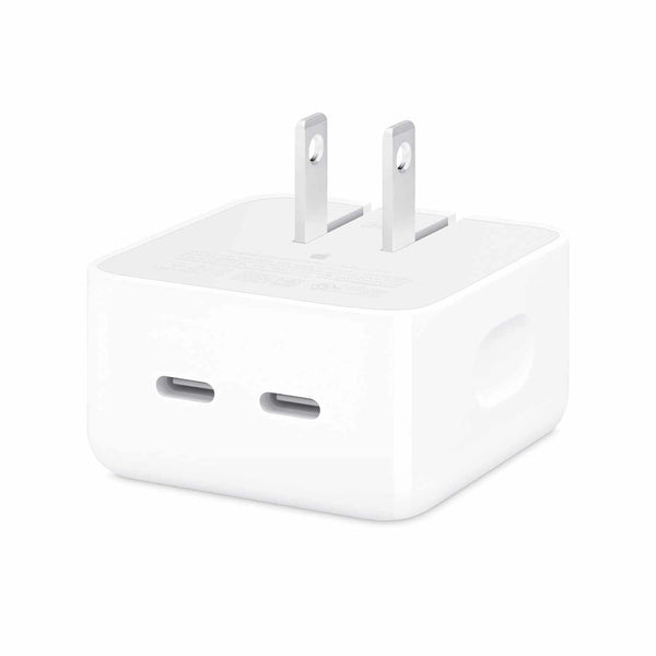 MW2H3AMA Wall Charger Compact 35W Dual Port USB-C White