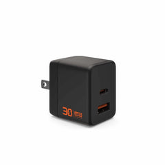 9B443011V4040 SRGE 30W 2 Port GAN Wall Charger Black