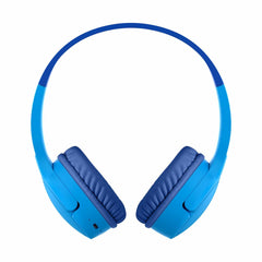 AUD002btBLV3 SoundForm Mini Wireless On-Ear Headphones for Kids Blue
