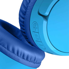 AUD002btBLV3 SoundForm Mini Wireless On-Ear Headphones for Kids Blue