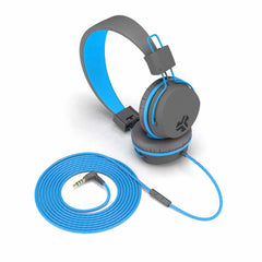 IFCHJKSTUDIORGRYBLU6 JBuddies Over Ear Folding Headphones Blue/Grey