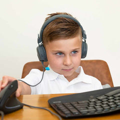 JLab JBuddies Learn Wired On-Ear Headphones Gray