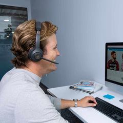 JLab Go Work Gen2 Wireless or Wired On-Ear Headphones Black