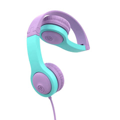 IFCHJBUDDIES2RPNK6 JBuddies Folding Wired Headphones Gen2 Pink/Teal