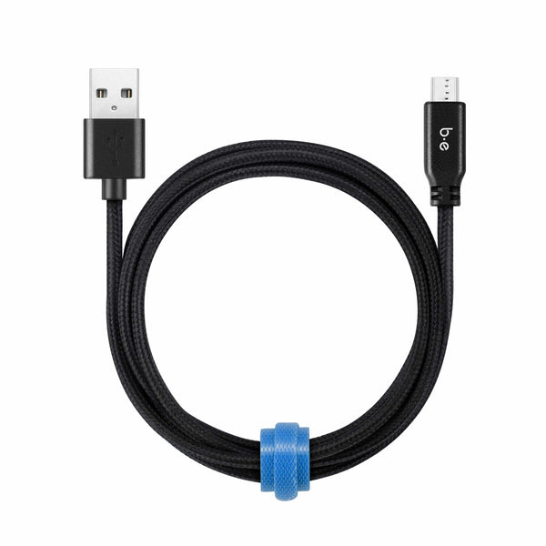 B4MICBK Braided Charge/Sync Micro USB to USB-A Cable 4ft Black