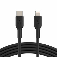 CAA003bt1MBK BoostCharge USB-C to Lightning Cable 3ft Black