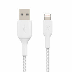 CAA002bt1MWH Belkin BoostCharge Lightning to USB-A 1M Cable WH