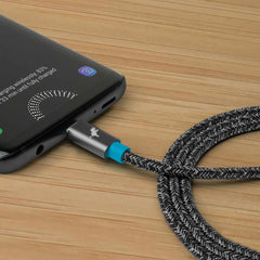 NBUSBCC1MSGRY PowerKnit USB-C to USB-C 3ft 60W PD Fast Charge Cable Space Gray