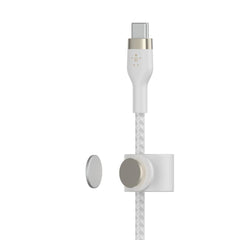 CAA011bt2MWH BoostCharge Pro Flex USB-C Cable with Lightning Connector White