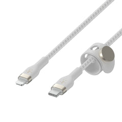 CAA011bt2MWH BoostCharge Pro Flex USB-C Cable with Lightning Connector White