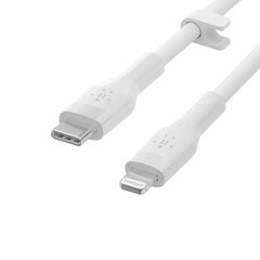 CAA009bt1MWH BoostCharge PRO USB-C Cable with Lightning Connector 3ft White