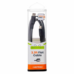 FC3GRY255966 ChargeSync Flat USB-C to USB-C Cable 3.3ft Gray
