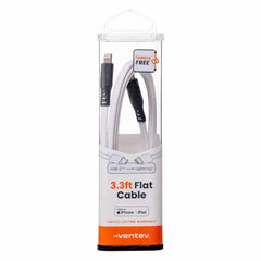 FC3WHT256525 ChargeSync Flat USB-C to Lightning Cable 3ft White