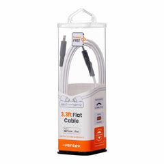 FC3WHT256525 ChargeSync Flat USB-C to Lightning Cable 3ft White