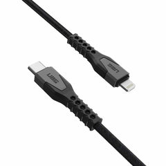 9B4414114030 Rugged Kevlar Core USB-C to Lightning Charge/Sync Cable 5ft Black/Grey