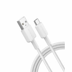 Anker USB-A to USB-C 6ft Braided Cable White