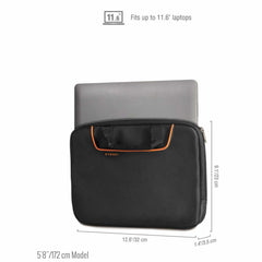 EKF808S11B ContemPRO Laptop Sleeve w/Memory Foam up to 11.6-Inch Black