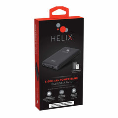 ETHPB5 Power Bank 5000 mAh with Dual USB-A Ports Black