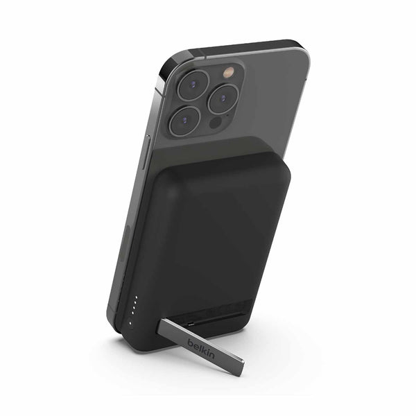 BPD004btBK 5K Magnetic Wireless Power Bank + Stand Black