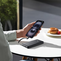 Anker 10K 22.5W Built-In USB-C Cable Zolo Power Bank Black