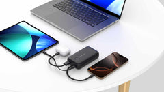 Blu Element PowerFlex 20K mAh 30W PD Power Bank with Built-In USB-C Cable Black