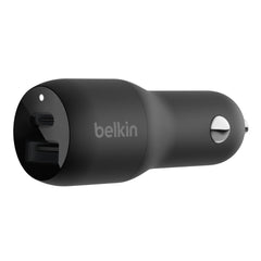 CCB004btBK 37W Dual USB-C/USB-A Power Delivery PPS Car Charger Black
