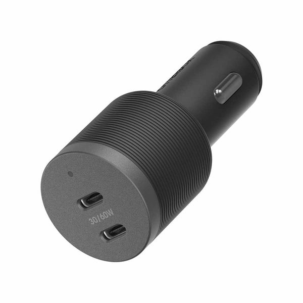 OtterBox Premium Pro Dual USB Car Charger Power Delivery 60W USB-C Nightshade (Black)