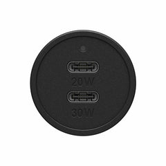 7881012 Dual USB Premium Fast Charge Car Charger PD 30W + PD 20W Black