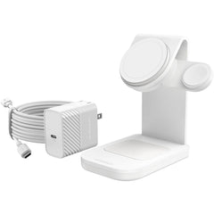 7880870 Wireless 15W Charging Station with MagSafe White