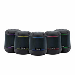 iBT155BX Waterproof Shockproof BT Speaker w/Accent Lighting Black