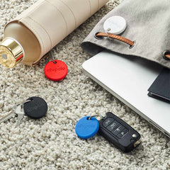 CHC19M4COLCAR ONE Bluetooth Item Finder 4 PACK White/Black/Blue/Red
