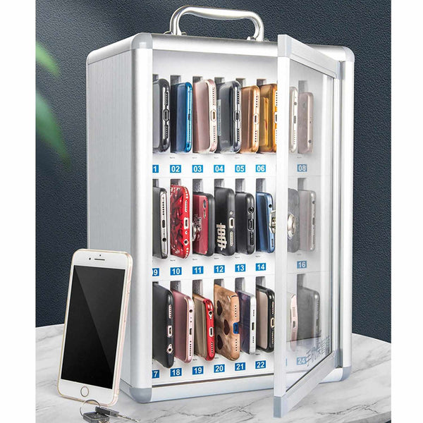Bulk Packaging Mobile Phone Locker Silver