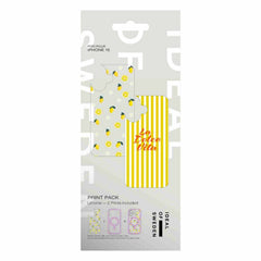 Ideal of Sweden Print Pack Limone for iPhone 16