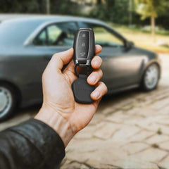 STLKCFK Vegan-Leather FindAll Keychain Black