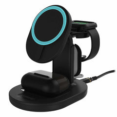 7881156 3-in-1 Wireless Charger 7.5W Multidevice Stand for MagSafe Black