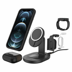 7881156 3-in-1 Wireless Charger 7.5W Multidevice Stand for MagSafe Black