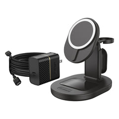 7881156 3-in-1 Wireless Charger 7.5W Multidevice Stand for MagSafe Black