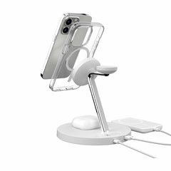 MAAIWA130WH22 MagEasy PowerStation 4-in-1 Magnetic Wireless Charging Stand White