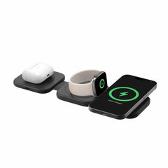 WIZ024ttBK Qi2 3-in-1 Travel Wireless Charging Pad Black