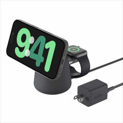 Belkin BoostCharge Pro 2-in-1 Wireless Charging Dock with Qi2 15W Black