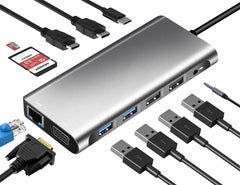 HYQHUB12IN1DHBZ 12-in-1 Hub Grey