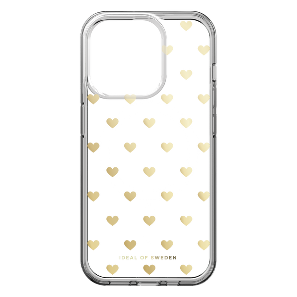 IDCLCMSI2361506 Clear MagSafe Mid Case iPhone 16e/15/14/13 Golden Hearts